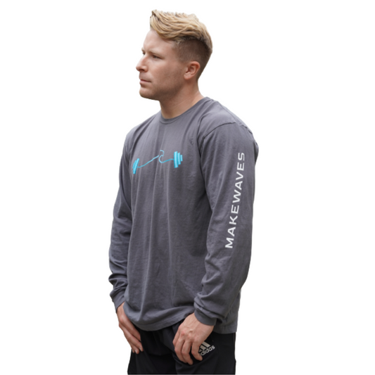 MakeWaves (Blue Wave) Long Sleeve (Unisex)